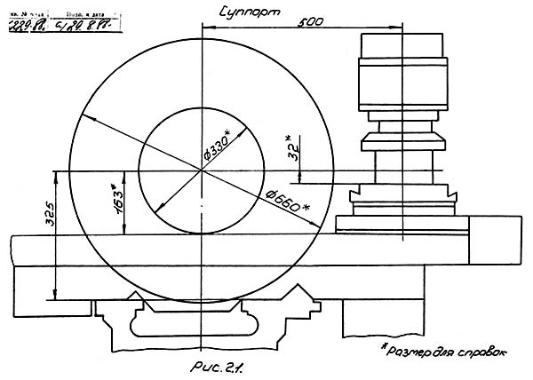 Габарит робочого простору токарного верстата з ЧПУ 16М30Ф3-33 Габарит робочого простору токарного верстата з ЧПУ 16М30Ф3-33